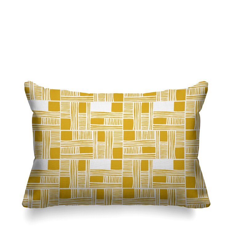 Yellow square online pillows